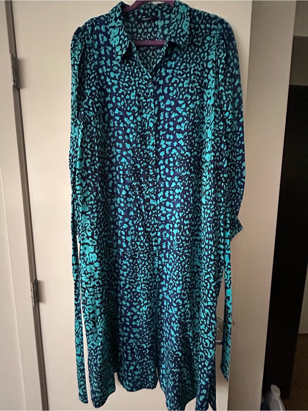 Vero Moda CURVE Leopard Print Shirt Dress